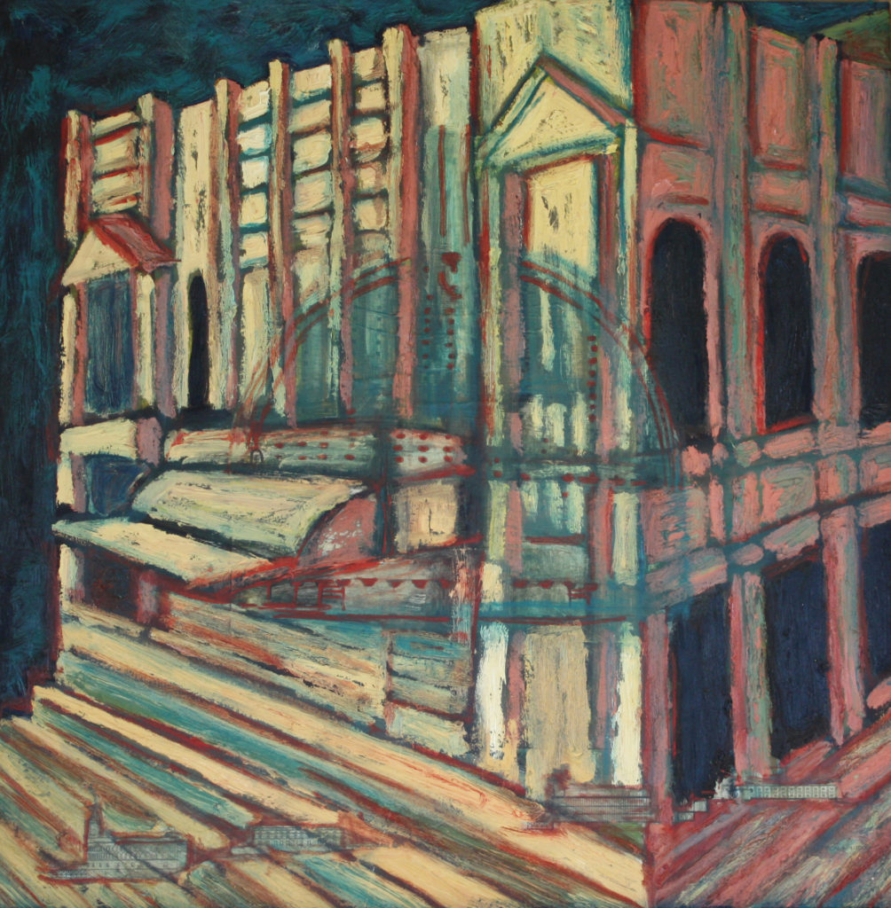 MPdL AlmaDelTeatro 24x24 oil&mixedmedia 97