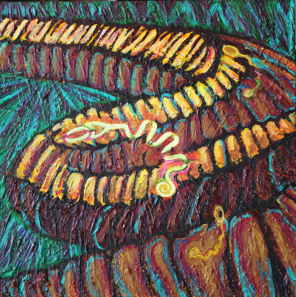 Mississippian#1, mixed media/ acrylic, 2012