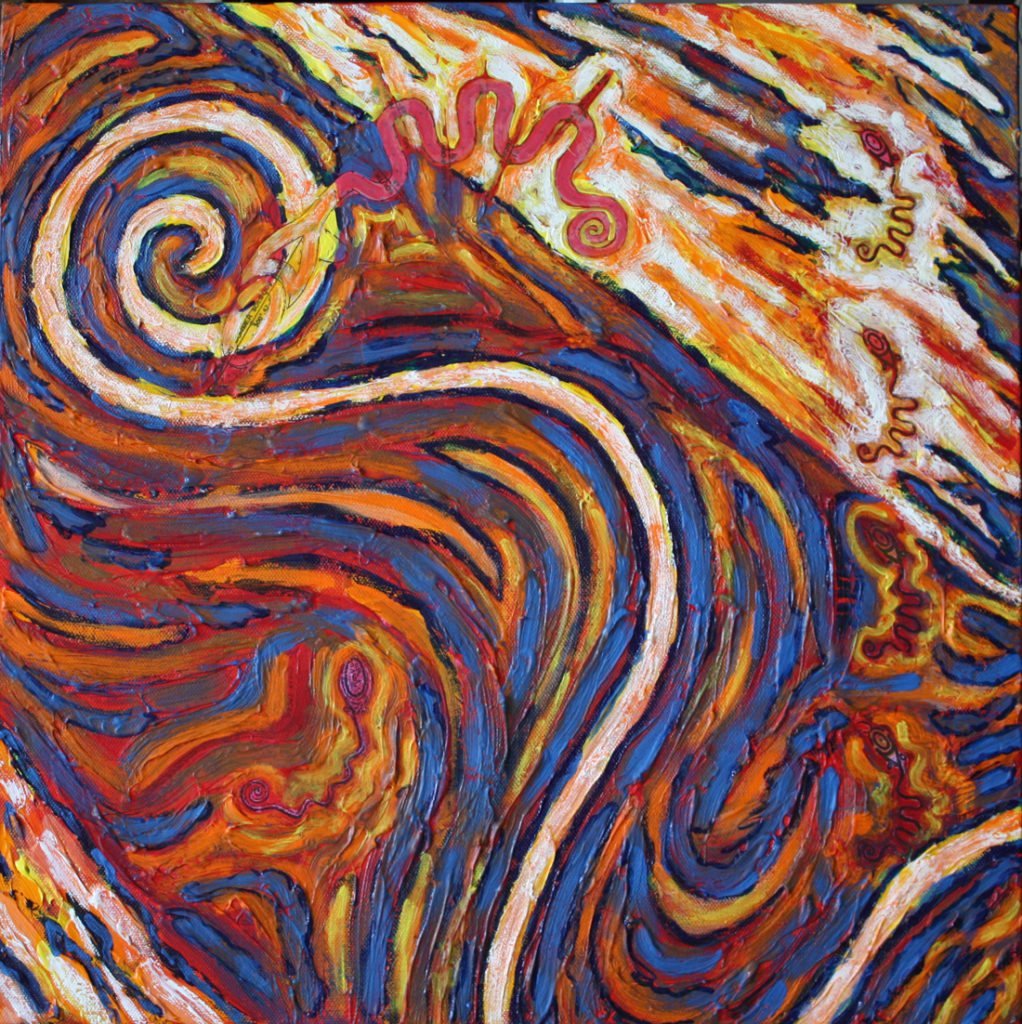 Mississippian#4, mixed media/ acrylic, 2012